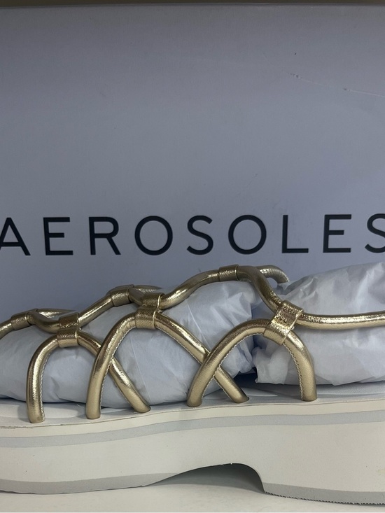 AEROSOLES Shoes - AEROSOLES Gold Braided Platform Sandal